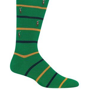 Polo Ralph Lauren Stripe Green Pony Crew Socks